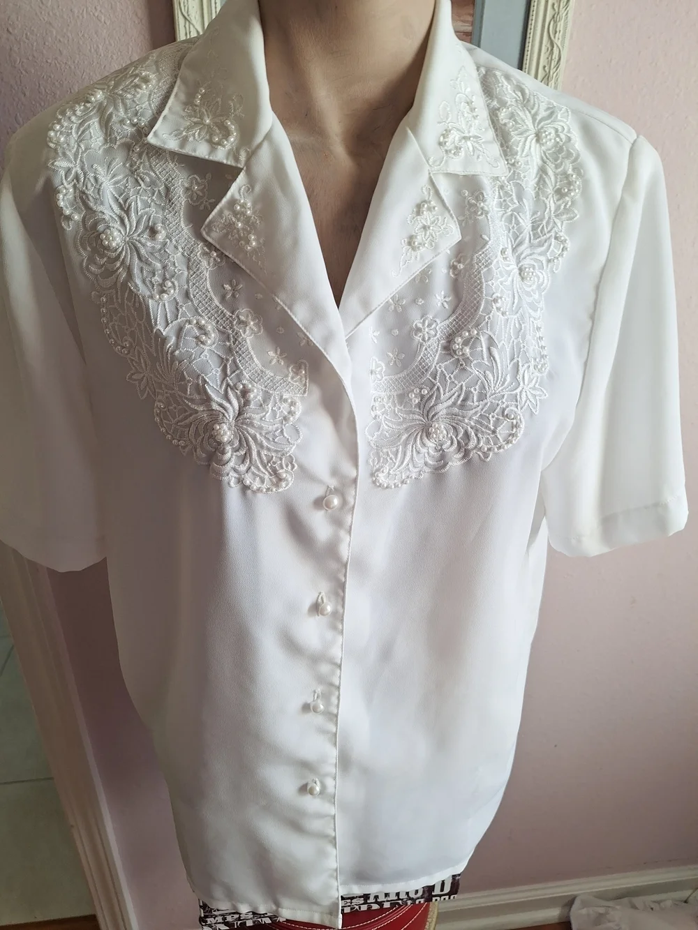 christie & jill white short